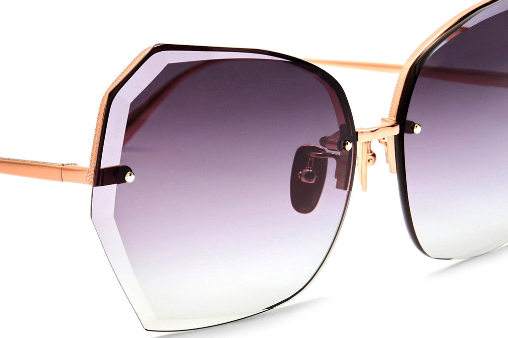 Linda Farrow - Lila Sunglasses Rose Gold (C3)
