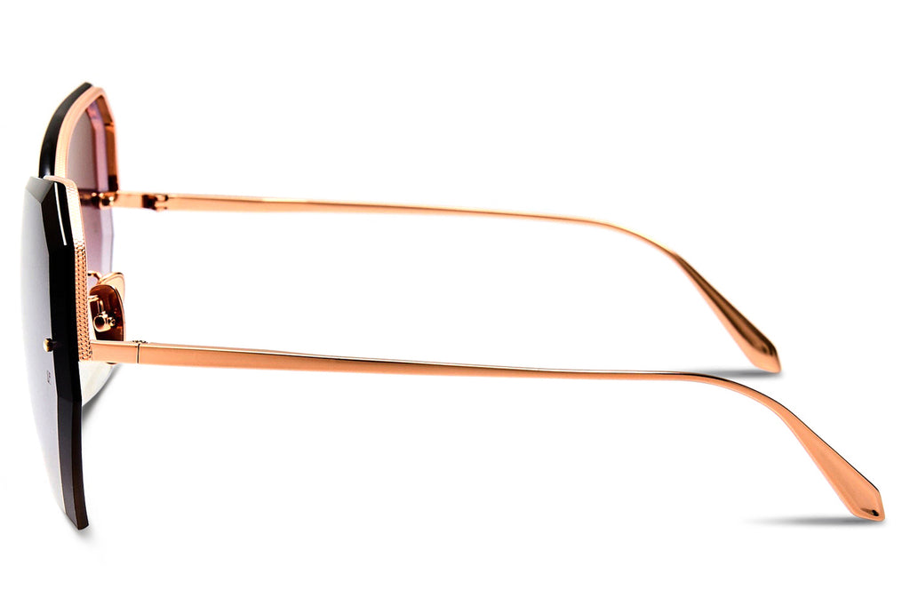 Linda Farrow - Lila Sunglasses Rose Gold (C3)