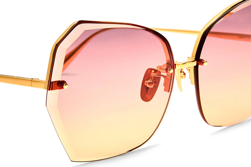 Linda Farrow - Lila Sunglasses Yellow Gold (C4)