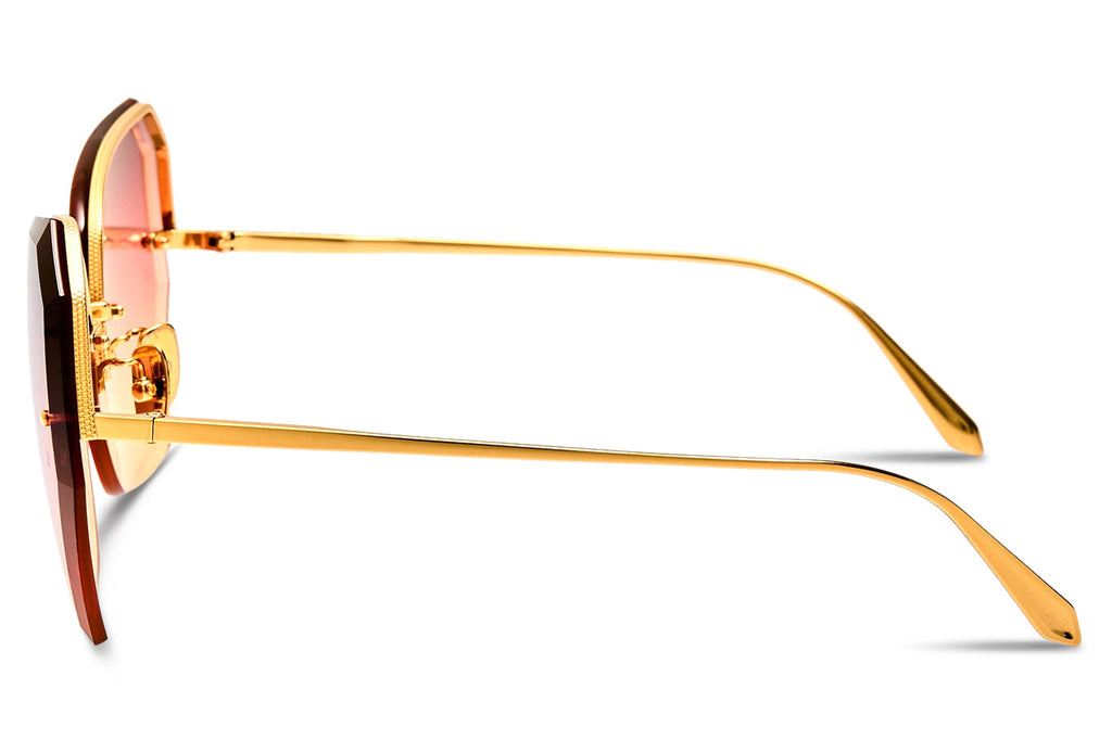 Linda Farrow - Lila Sunglasses Yellow Gold (C4)