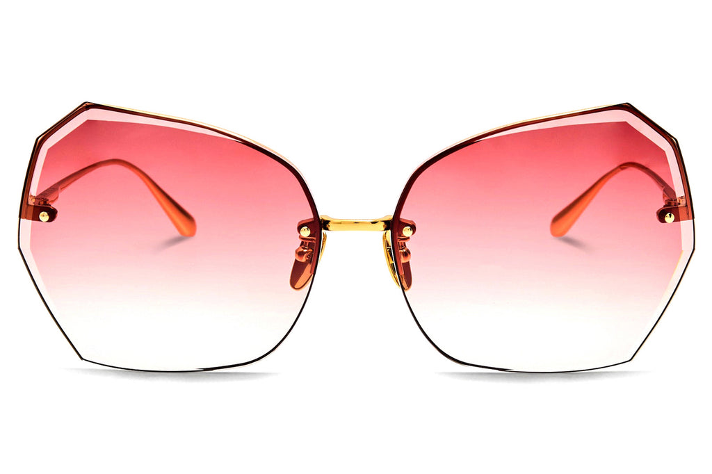 Linda Farrow - Lila Sunglasses Yellow Gold (C6)