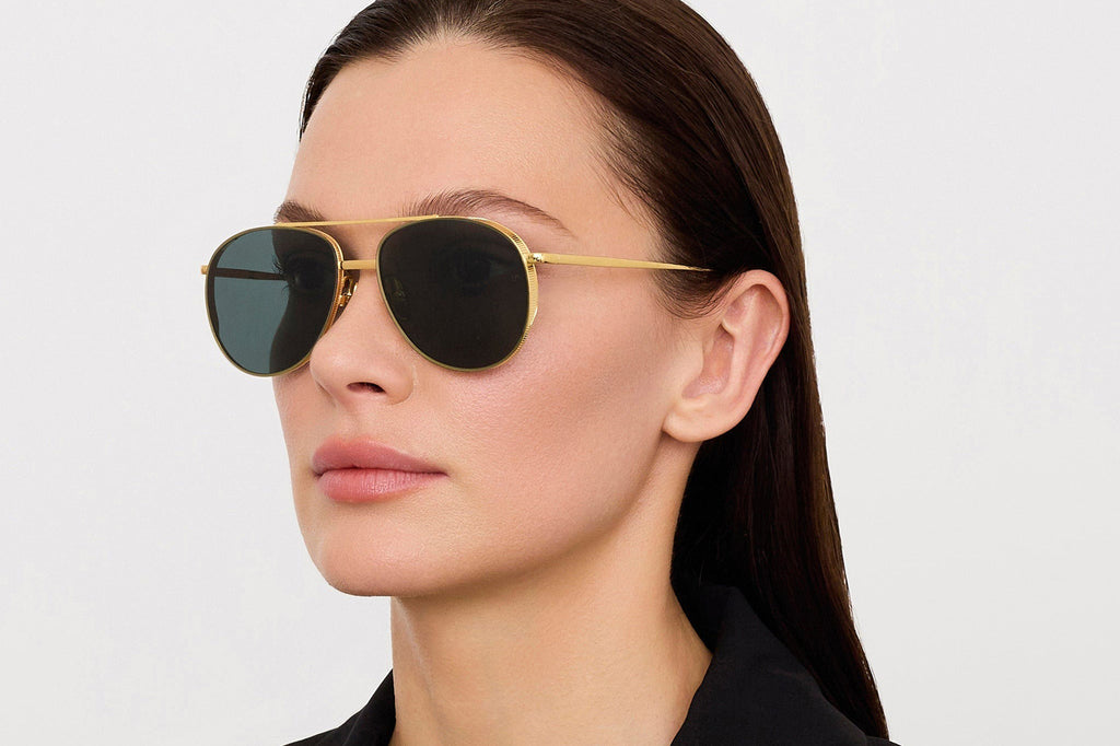 Linda Farrow - Meret Sunglasses Yellow Gold (C1)