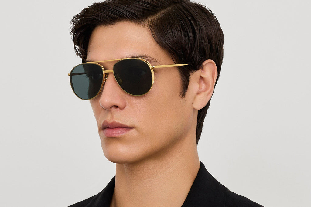 Linda Farrow - Meret Sunglasses Yellow Gold (C1)