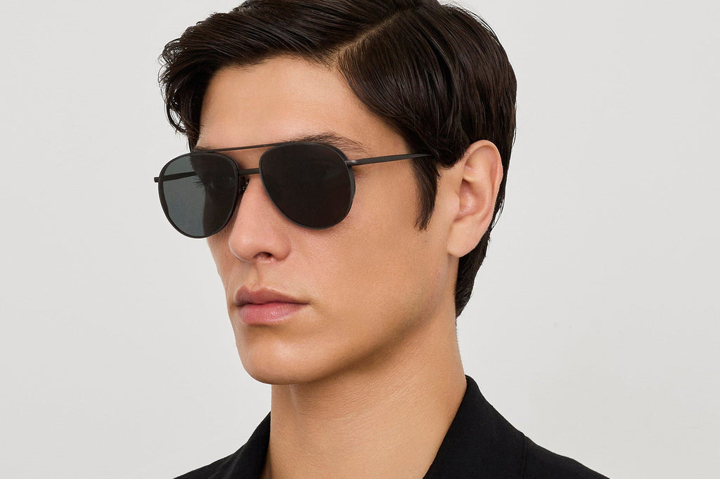 Linda Farrow - Meret Sunglasses Matte Nickel (C3)