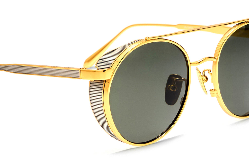 Linda Farrow - Conor Sunglasses Black/Yellow Gold (C1)