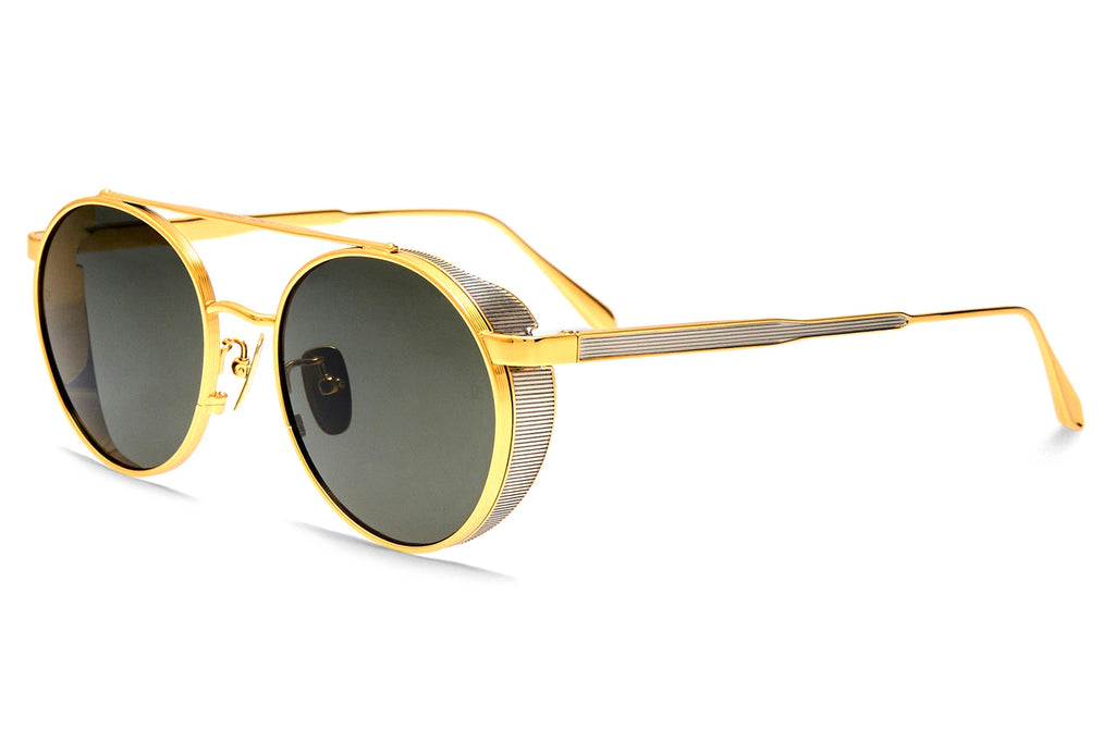 Linda Farrow - Conor Sunglasses Black/Yellow Gold (C1)
