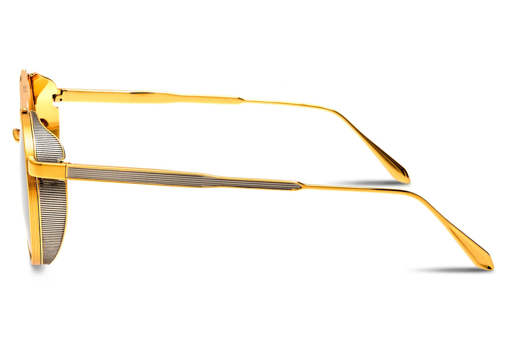 Linda Farrow - Conor Sunglasses Black/Yellow Gold (C1)