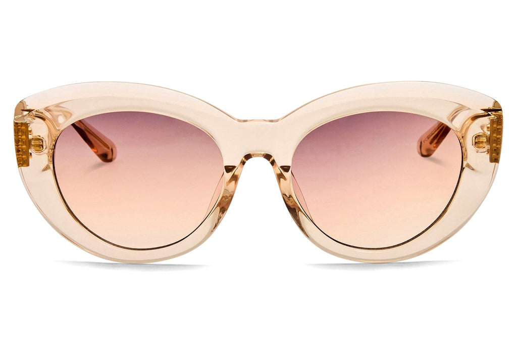 Linda Farrow - Anna Sunglasses Ash/Light Gold (C3)