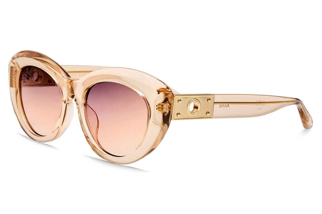 Linda Farrow - Anna Sunglasses Ash/Light Gold (C3)
