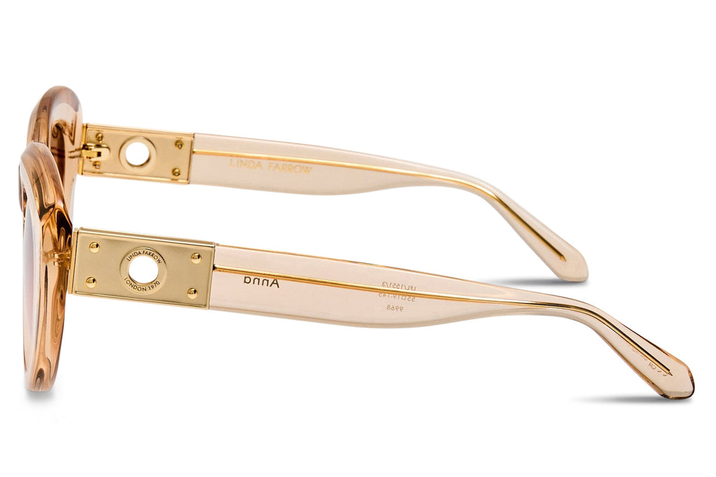 Linda Farrow - Anna Sunglasses Ash/Light Gold (C3)