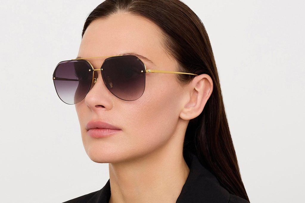 Linda Farrow - Quynh Sunglasses Yellow Gold (C1)