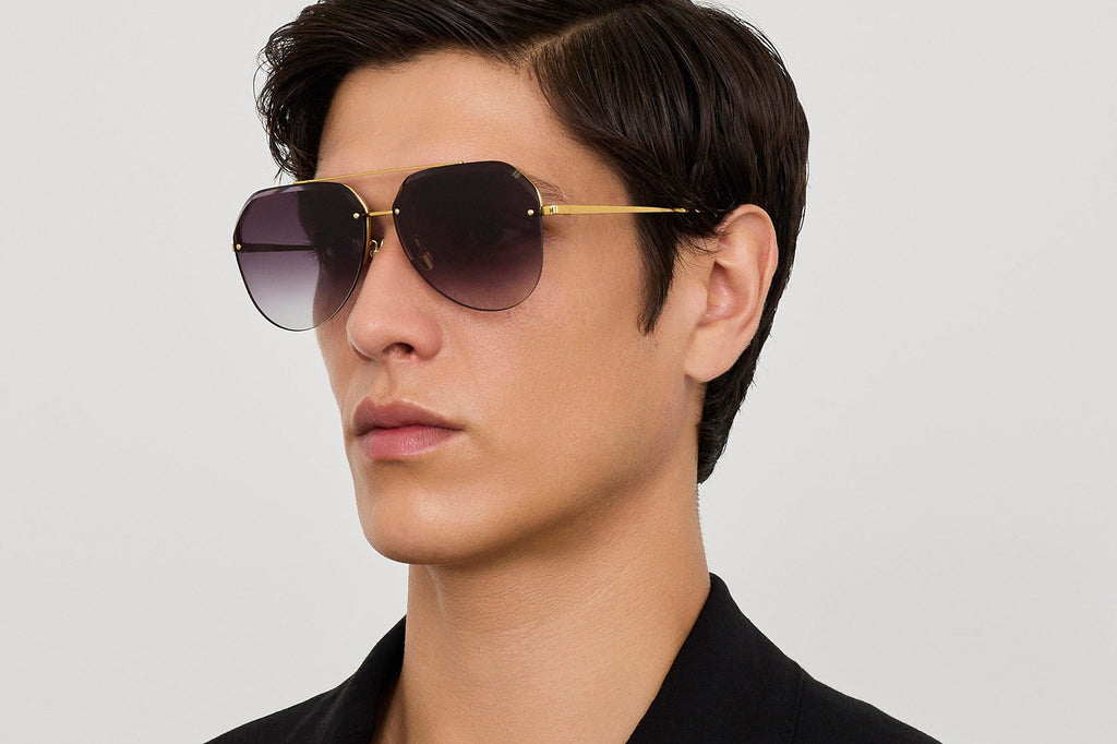 Linda Farrow - Quynh Sunglasses Yellow Gold (C1)