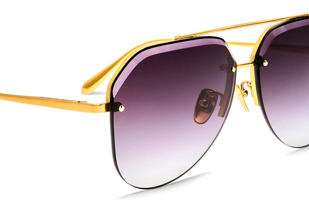Linda Farrow - Quynh Sunglasses Yellow Gold (C1)