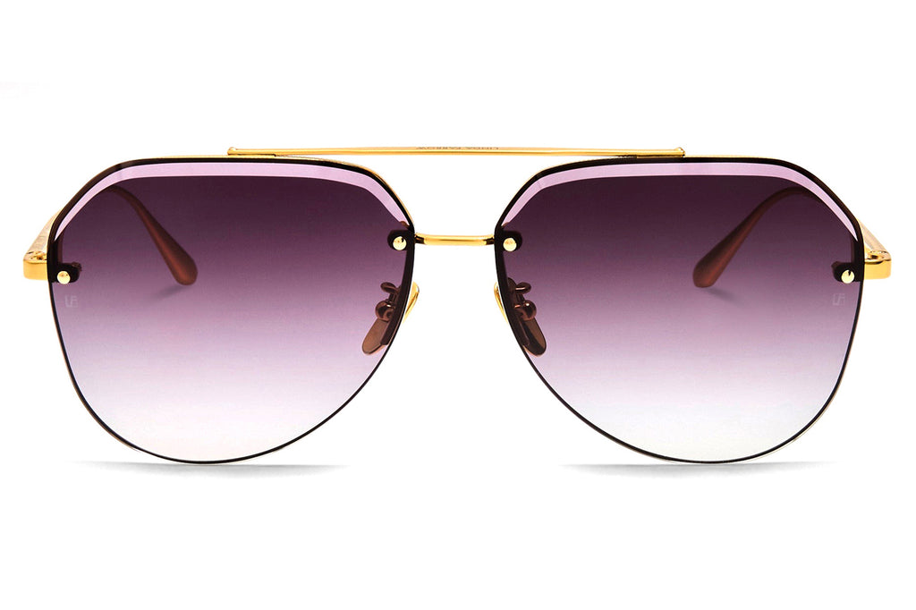 Linda Farrow - Quynh Sunglasses Yellow Gold (C1)