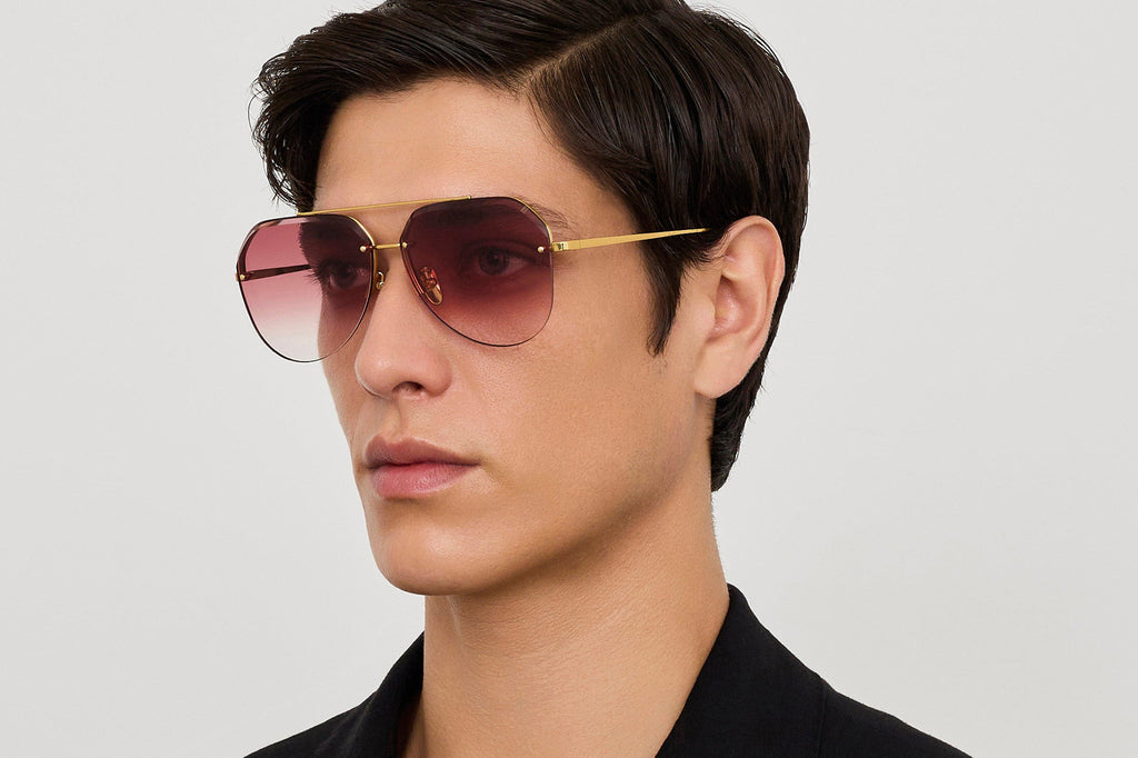 Linda Farrow - Quynh Sunglasses Yellow Gold (C2)