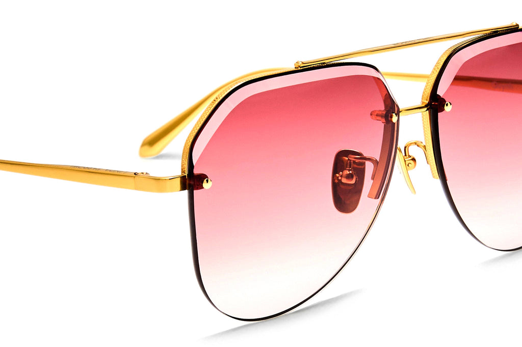 Linda Farrow - Quynh Sunglasses Yellow Gold (C2)