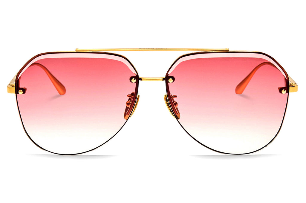 Linda Farrow - Quynh Sunglasses Yellow Gold (C2)