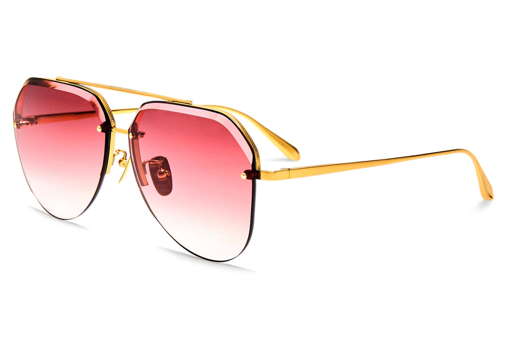 Linda Farrow - Quynh Sunglasses Yellow Gold (C2)