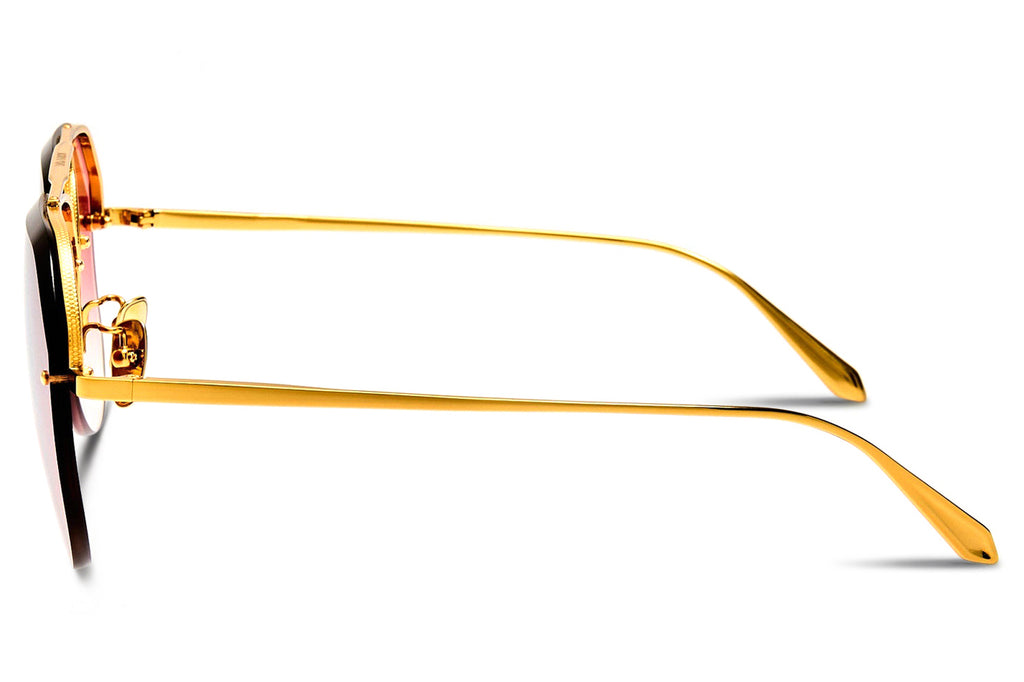Linda Farrow - Quynh Sunglasses Yellow Gold (C2)