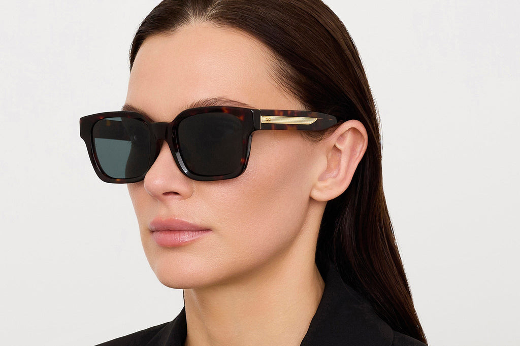 Linda Farrow - Nathan Sunglasses Dark Tortoiseshell/Light Gold (C2)