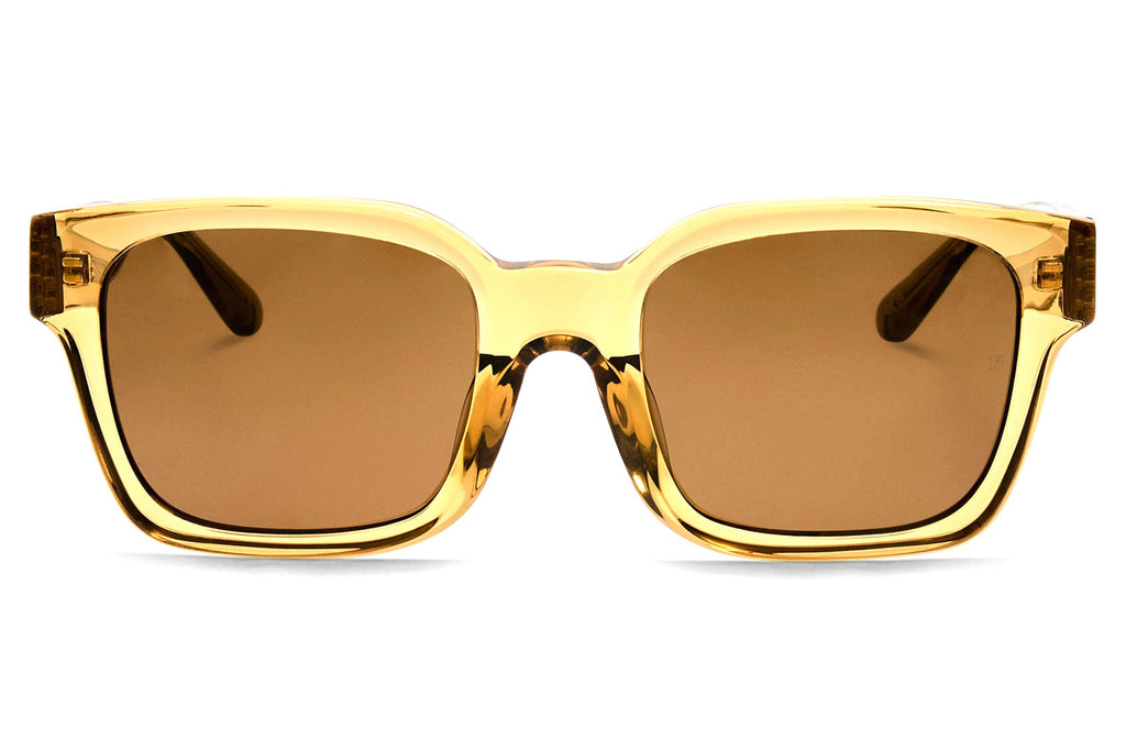 Linda Farrow - Nathan Sunglasses Khaki/Light Gold (C3)