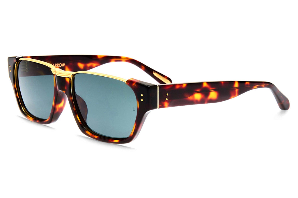 Linda Farrow - Marcel Sunglasses Dark Tortoiseshell/Light Gold (C2)