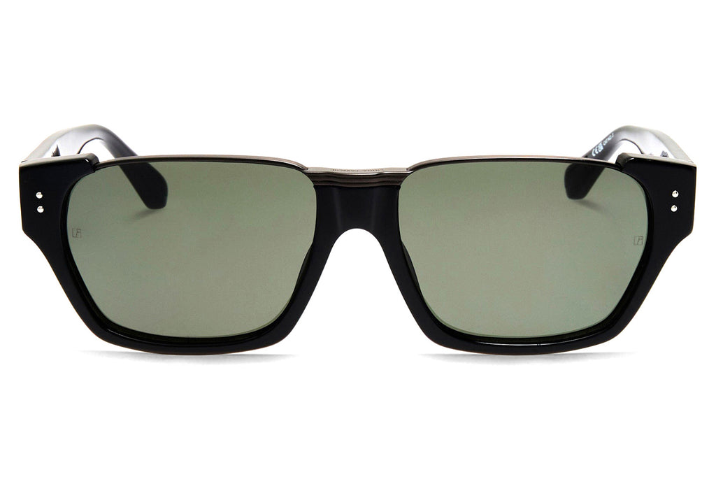 Linda Farrow - Marcel Sunglasses Black/Matte Nickel (C3)