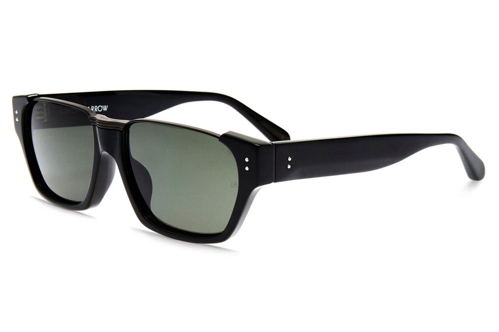 Linda Farrow - Marcel Sunglasses Black/Matte Nickel (C3)