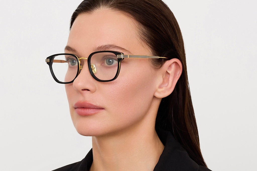 Linda Farrow - Blakher Eyeglasses Black/Yellow Gold (C1)