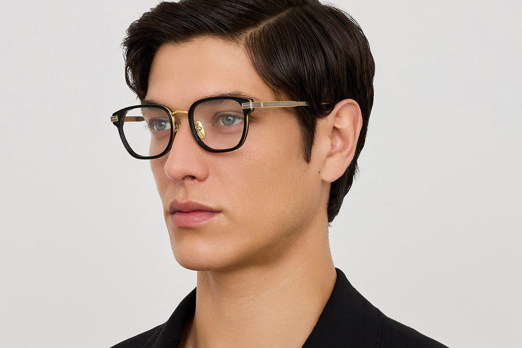 Linda Farrow - Blakher Eyeglasses Black/Yellow Gold (C1)