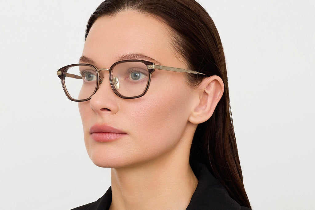 Linda Farrow - Blakher Eyeglasses Brown/Light Gold (C2)