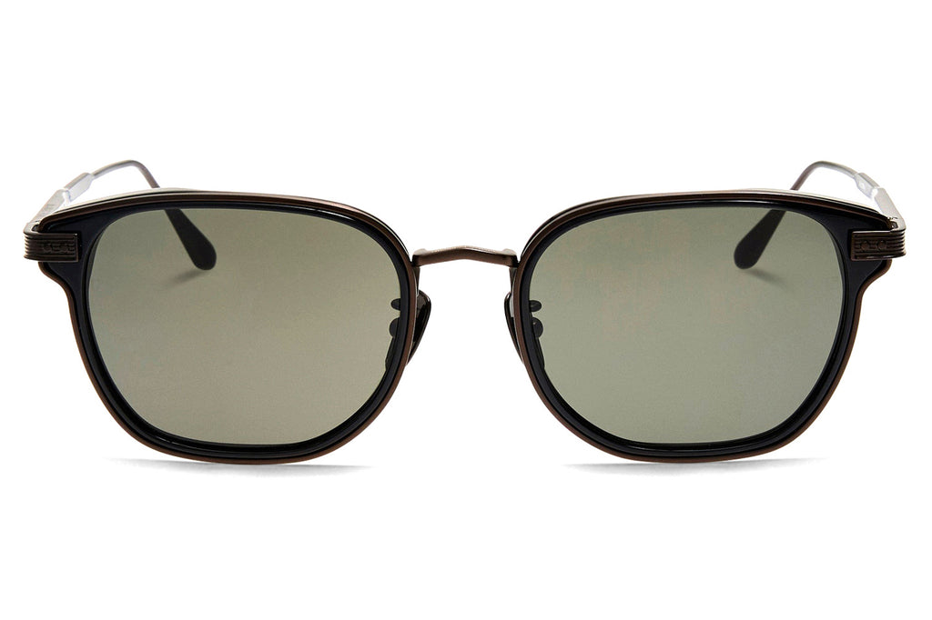 Linda Farrow - Blakher Sunglasses Black/Matte Nickel (C4)