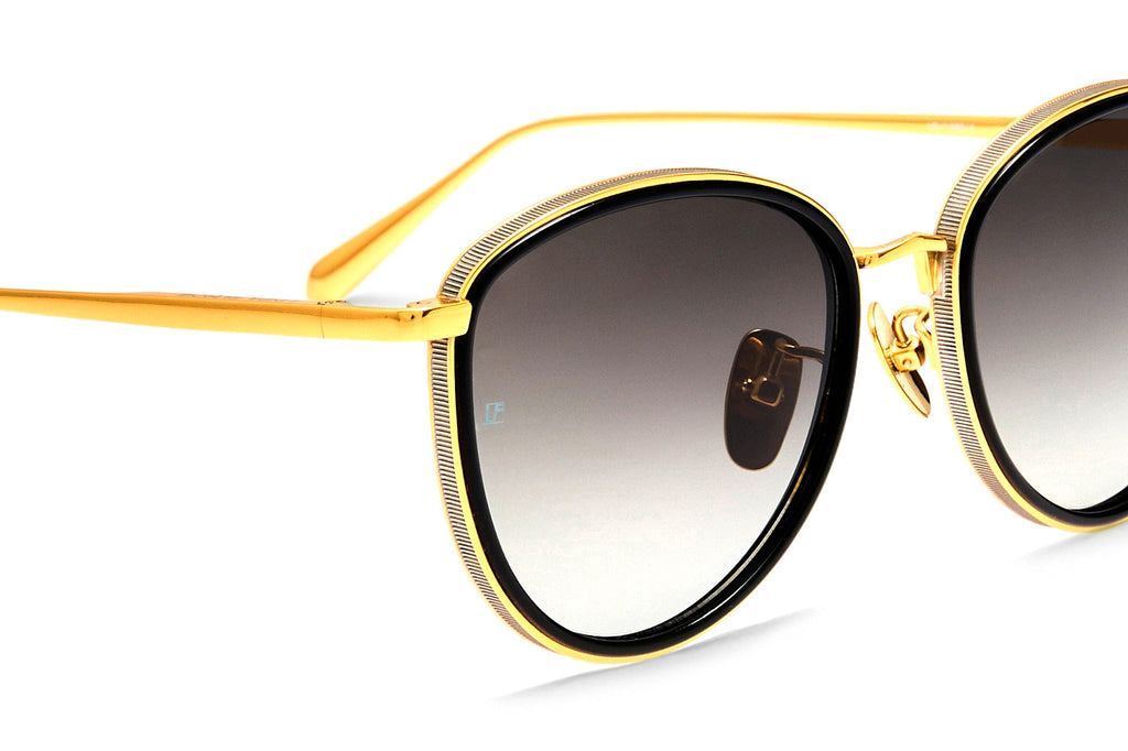 Linda Farrow - Dahlia Sunglasses Black/Yellow Gold (C4)