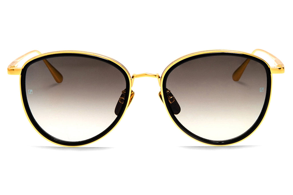 Linda Farrow - Dahlia Sunglasses Black/Yellow Gold (C4)