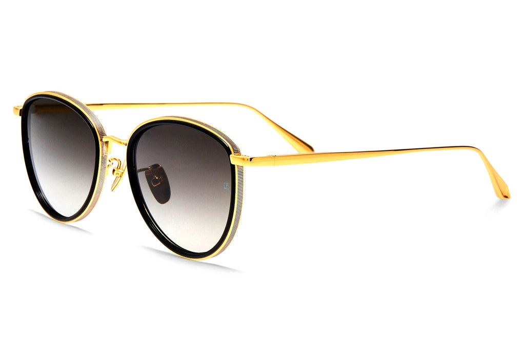 Linda Farrow - Dahlia Sunglasses Black/Yellow Gold (C4)