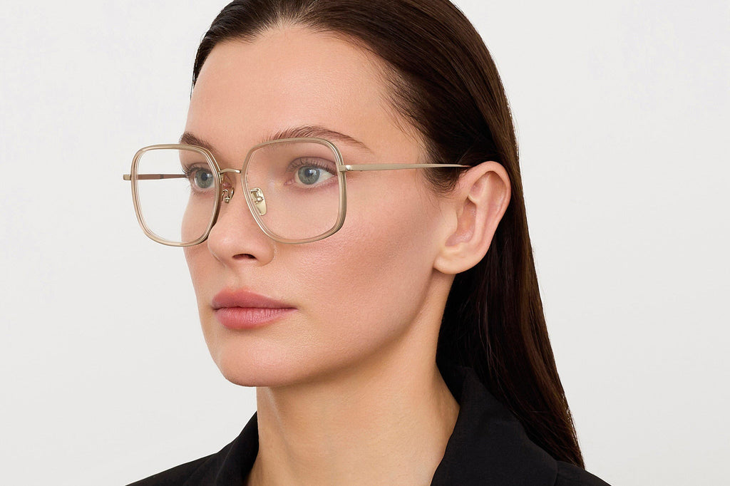 Linda Farrow - Alicia Eyeglasses Truffle/White Gold (C3)