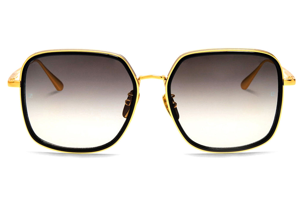 Linda Farrow - Alicia Sunglasses Black/Yellow Gold (C4)