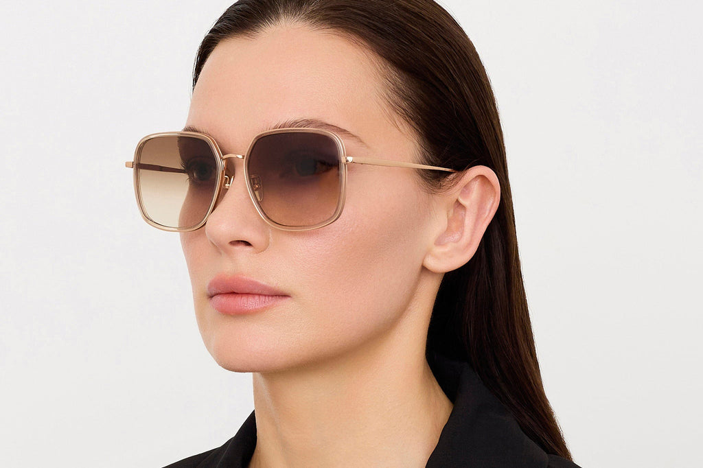 Linda Farrow - Alicia Sunglasses Ash/Rose Gold (C5)