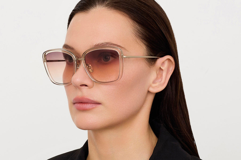 Linda Farrow - Anais Sunglasses Ash/Light Gold (C3)