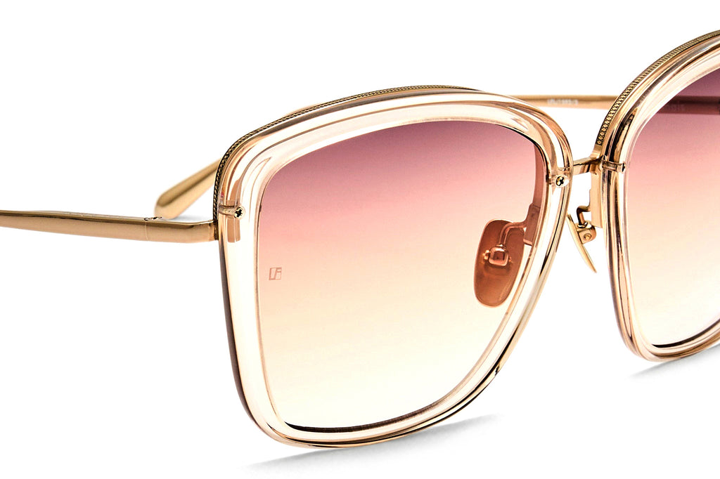 Linda Farrow - Anais Sunglasses Ash/Light Gold (C3)