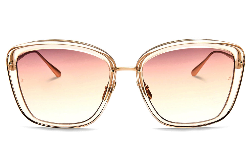 Linda Farrow - Anais Sunglasses Ash/Light Gold (C3)