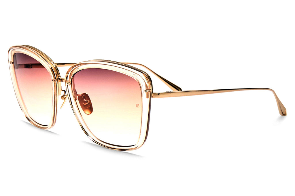 Linda Farrow - Anais Sunglasses Ash/Light Gold (C3)
