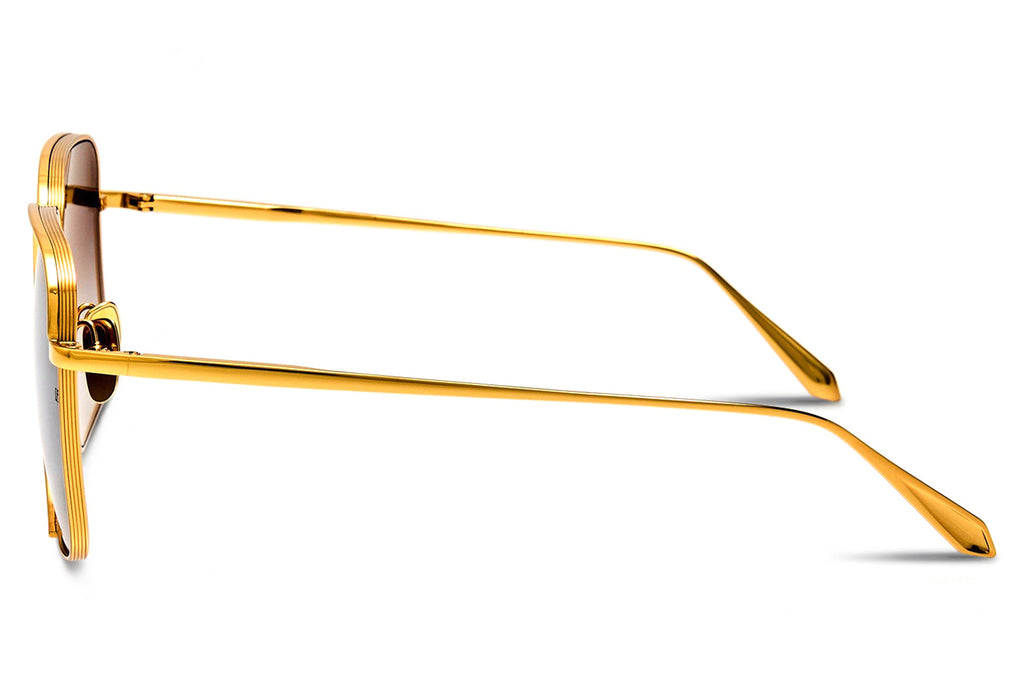 Linda Farrow - Genevieve Sunglasses Yellow Gold (C1)