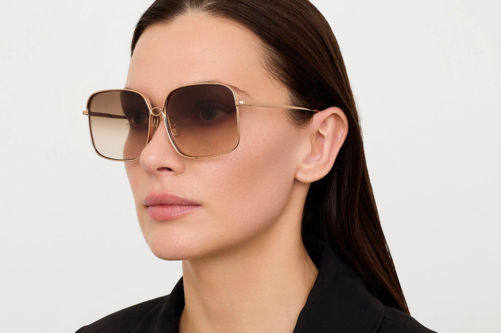Linda Farrow - Genevieve Sunglasses Rose Gold (C2)