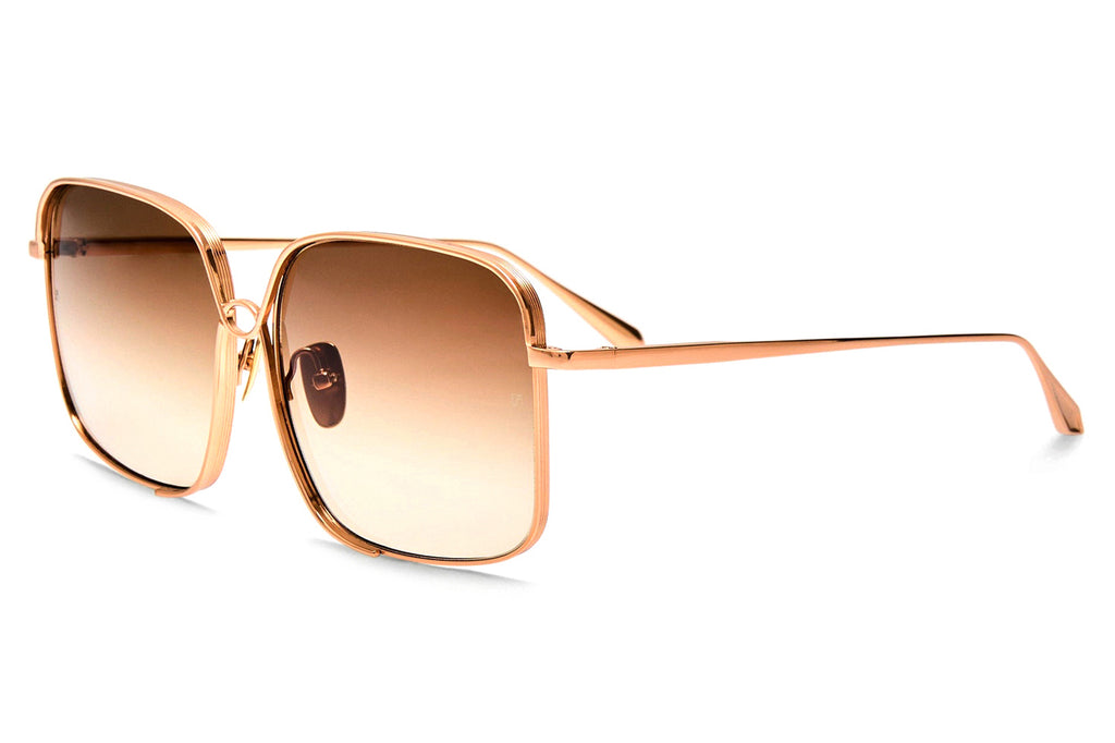 Linda Farrow - Genevieve Sunglasses Rose Gold (C2)