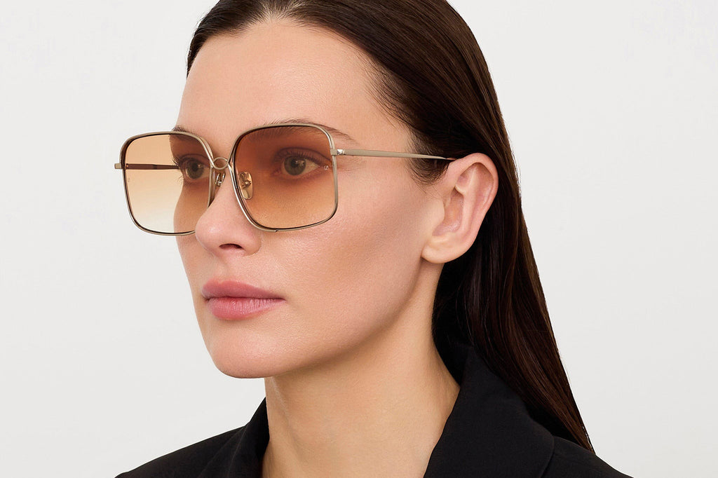 Linda Farrow - Genevieve Sunglasses Light Gold (C3)