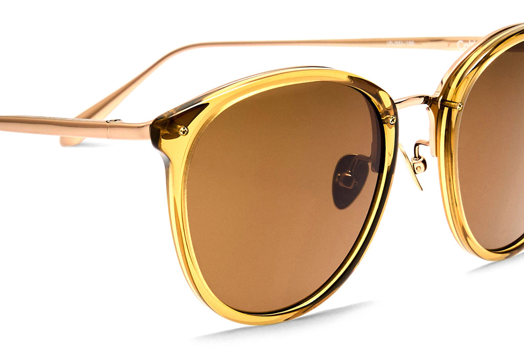 Linda Farrow - Calthorpe Sunglasses Khaki/Light Gold (C103)