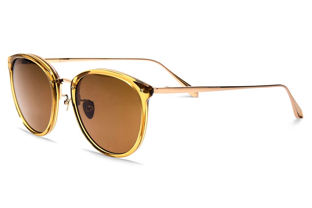 Linda Farrow - Calthorpe Sunglasses Khaki/Light Gold (C103)