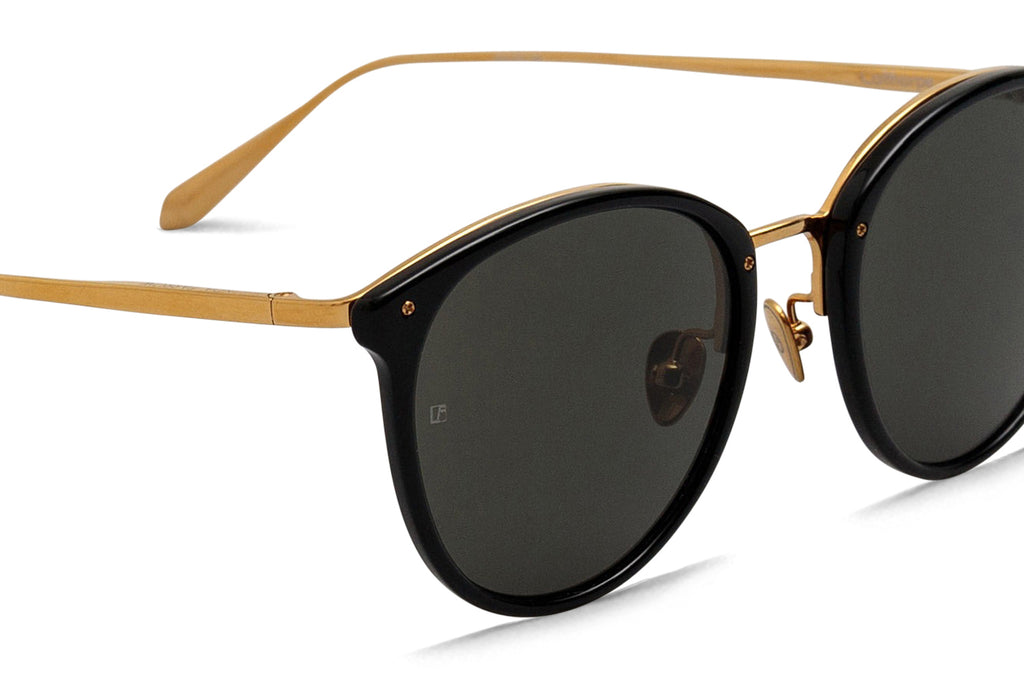 Linda Farrow - Calthorpe Sunglasses Black/Yellow Gold (C1)