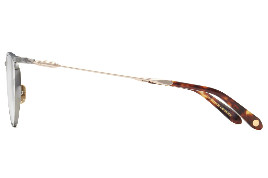 Lunetterie Générale - Doux Déjà Vu Eyeglasses Gun Metal & 14k Gold